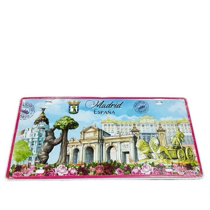 Placa de metal decorativa de Madrid, modelo Monumentos de Madrid – vista 4