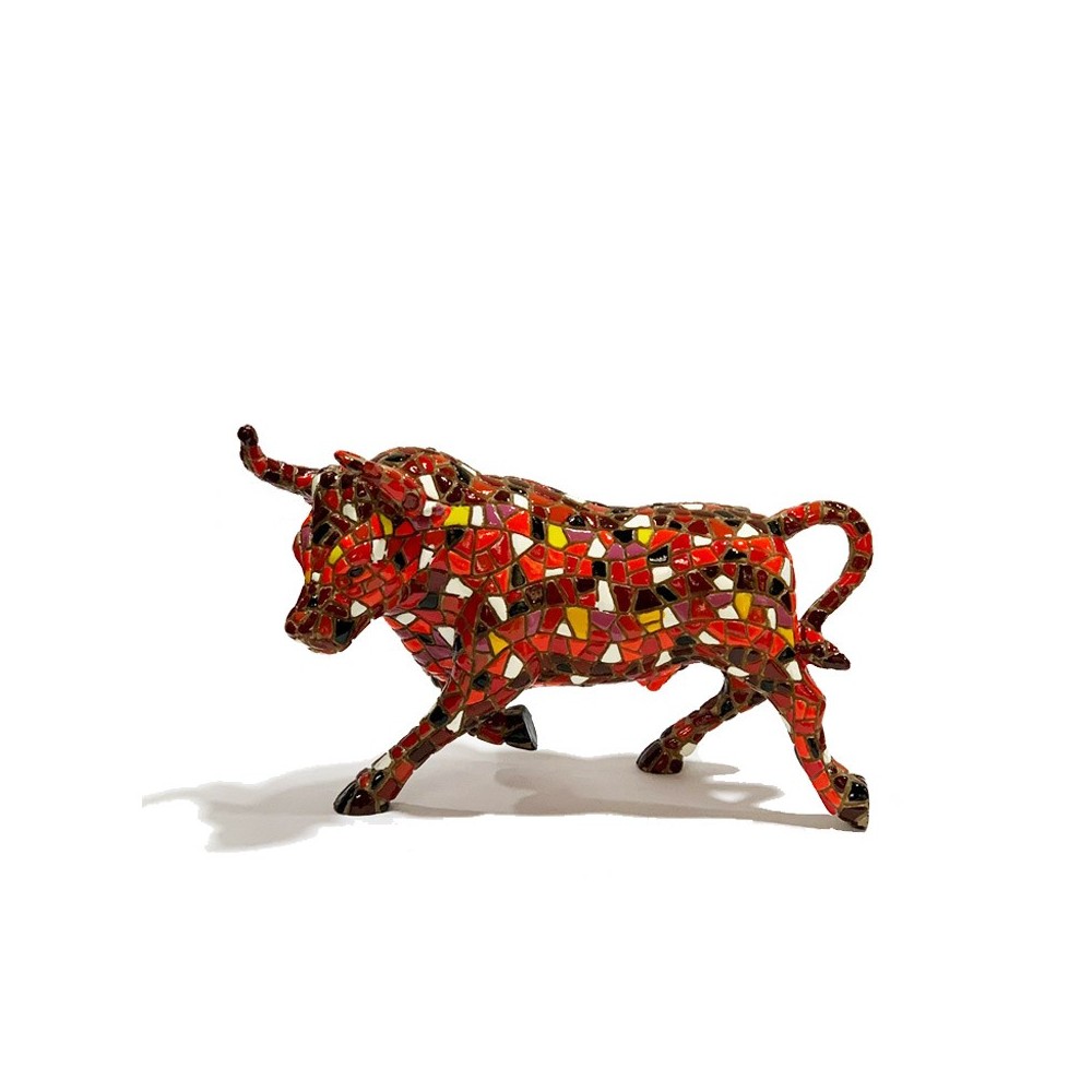 Taureau Mosaïque Orange