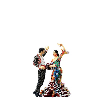 Couple de danseurs trencadis Mosaïque
