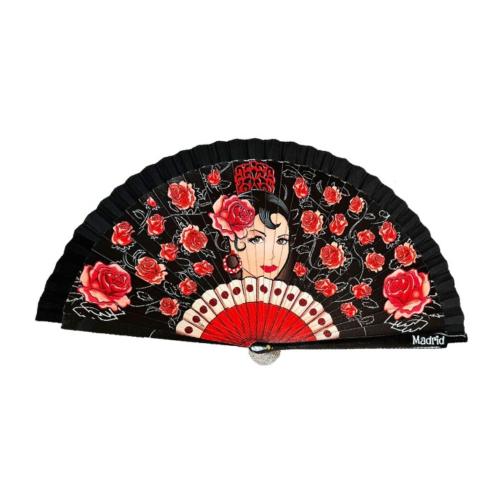 Holzfächer mit Flamencotänzerin, Modell 5