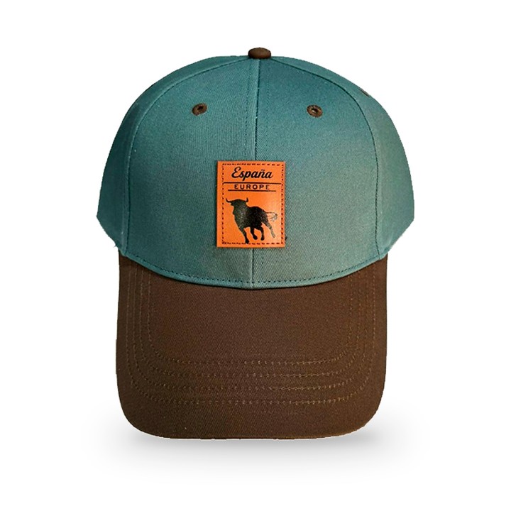 Gorra España y Toro de Robin Ruth, verde y marrón