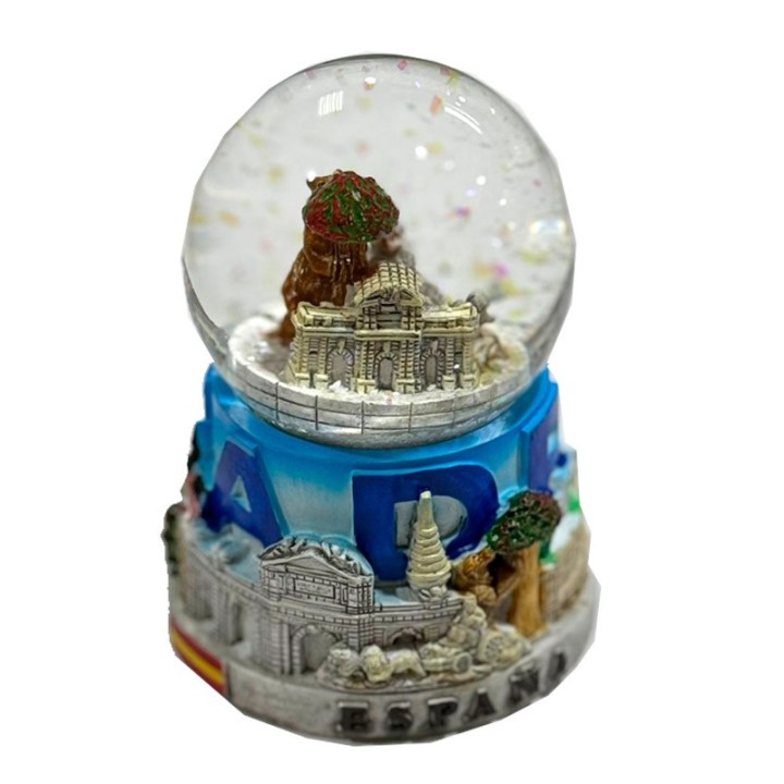 Boule de neige "Collage Monuments de Madrid" Espagne Souvenirs