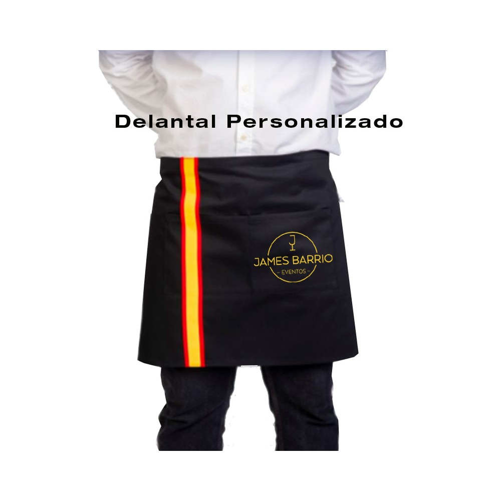 Delantal de cintura Bandera de España Personalizado