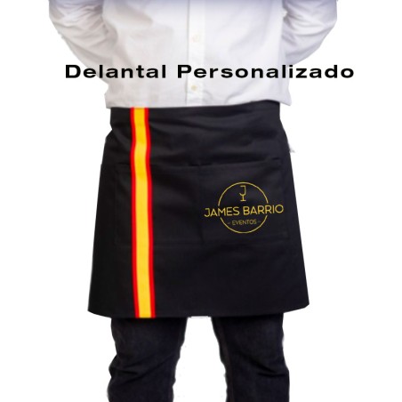Delantal de cintura Bandera de España Personalizado