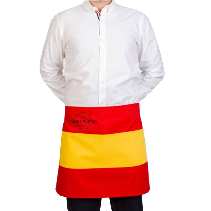 Delantal de cintura Bandera de España personalizado – vista 3