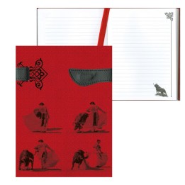 Elegant bullfighting notebook or agenda