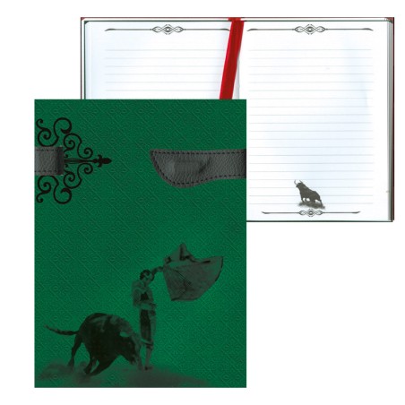 Elegant bullfighting notebook or agenda