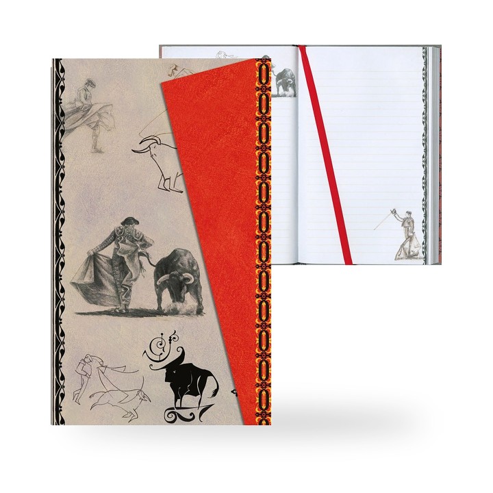 Stierkampf-Notizbuch Albero mit Klappe – Ansicht 5