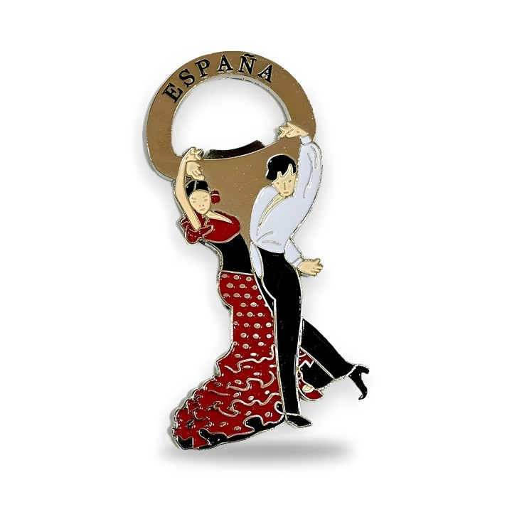 Magnetic bottle openers, Madrid and flamenco dancer