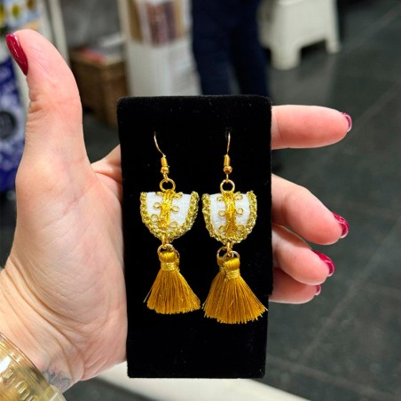 Bullfighting earrings "Bullfighting jacket shoulder pads"