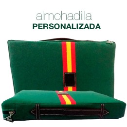 Coussin Tauromachie Drapeau Vert d'Espagne à Personnaliser