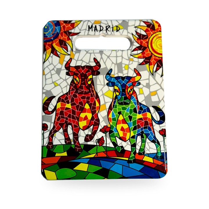 Tagliere in ceramica Toro Mosaico Madrid di Barcino, 20 x 15 cm