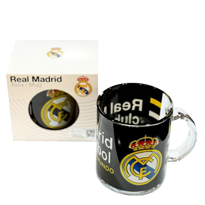 Taza mug de cristal oficial del Real Madrid – vista 6