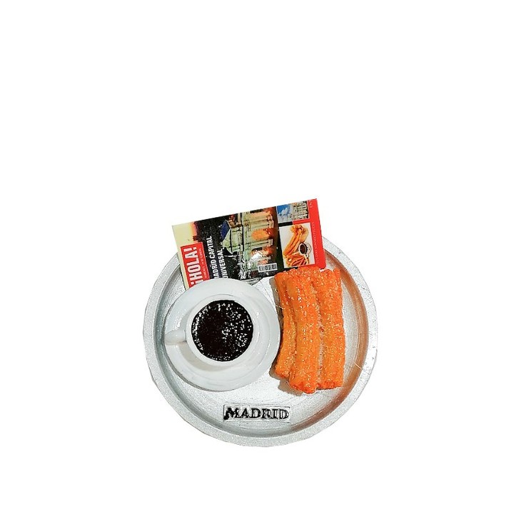 Madrid collage fridge magnet, design 11