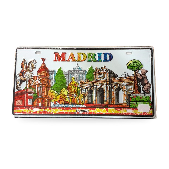 Placa de metal decorativa de Madrid, modelo Monumentos de Madrid – vista 7