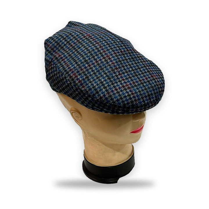Gorra campera de invierno CR1, cuadros azules