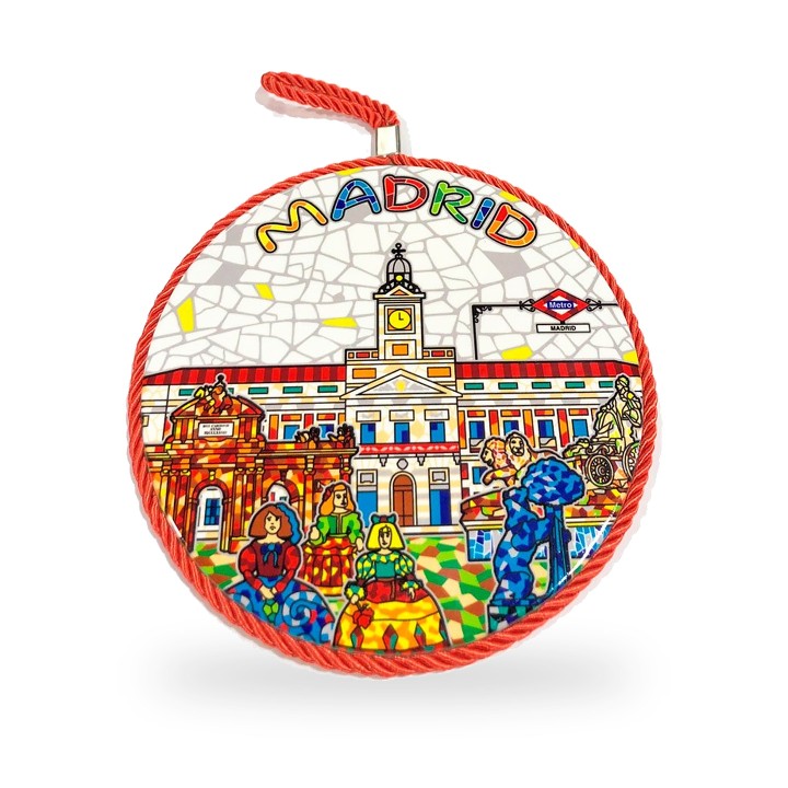 Topfuntersetzer Madrid Mosaico aus Keramik im Trencadís-Stil