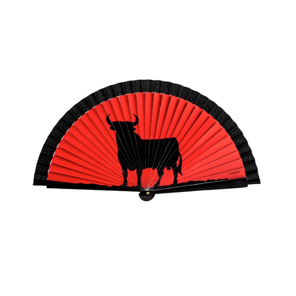 Abanico toro Negro