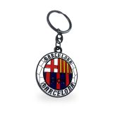Football metal keyring, Barcelona design