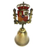 Metal souvenir bell of Madrid and Spain – view 4