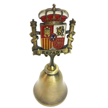 Campana de metal "Souvenirs de Madrid y España"
