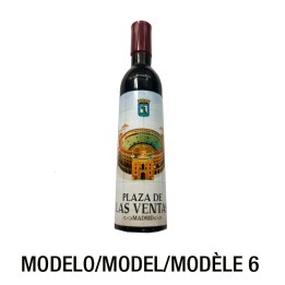Imán de nevera "Plaza de toros de Las Ventas" botella miniatura de vino