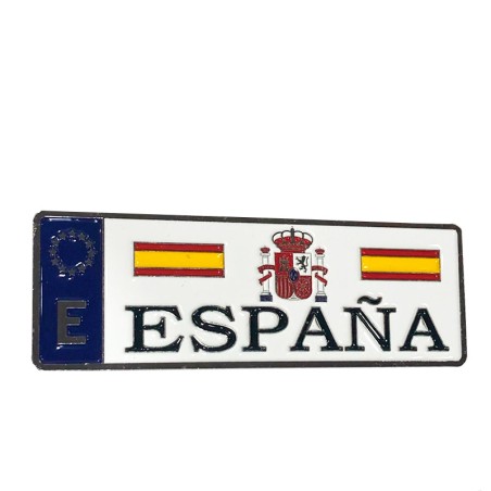 Spain 5 license plate fridge magnet