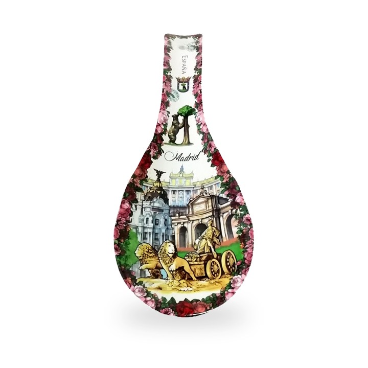 Löffelablage aus Keramik Souvenirs de Madrid y España