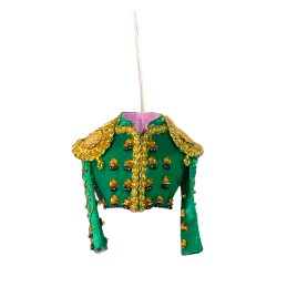 Chaquetilla de traje de Luces para colgar verde