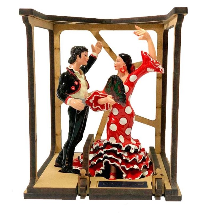 Pareja de bailadores de flamenco