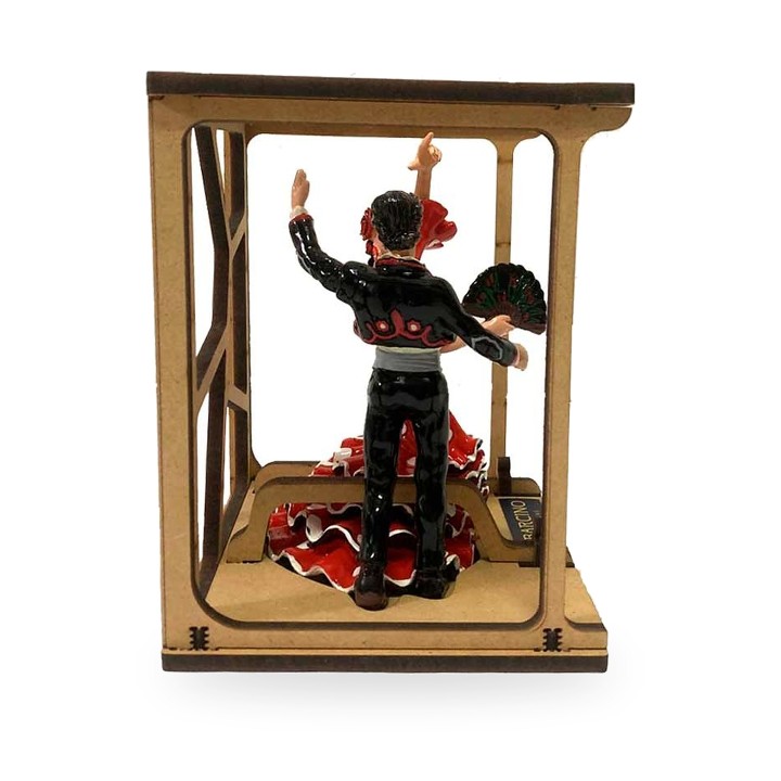 Figura de casal de bailarinos de flamenco da Barcino – vista 2