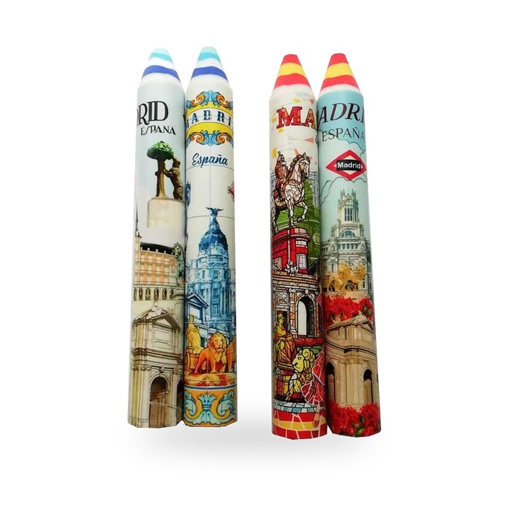 Riesenradiergummi Souvenirs de Madrid mit Sehenswürdigkeiten