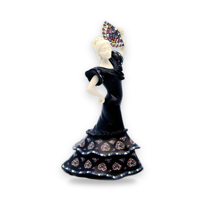 Figurine sevillana mini Nadal, coloris noir