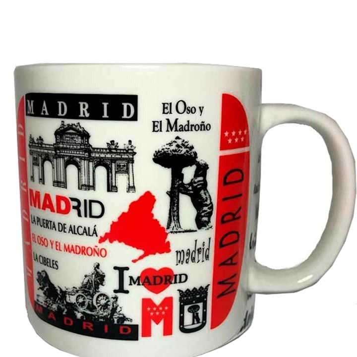Becher Madrid Souvenirs mit Wahrzeichen der Stadt