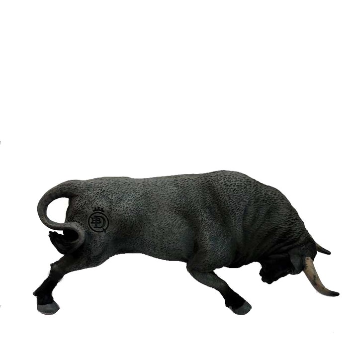 Angreifender Spielzeugstier, Fellfarbe negro