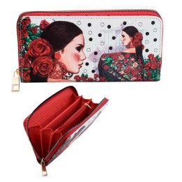 Grand portefeuille femme "Flamenca"