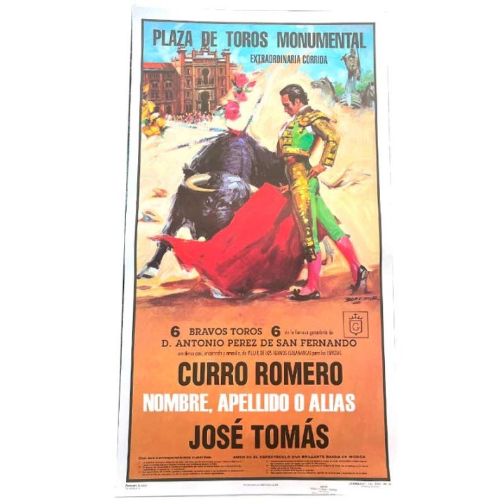 Cartel taurino al instante para personalizar un nombre, Tienda taurina