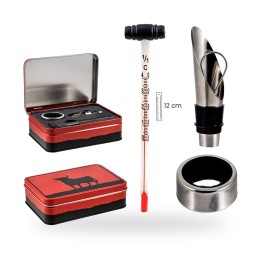 Coffret à vin taureau d'Osborne en boîte métallique – vue 3