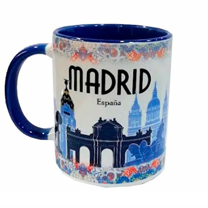Becher Madrid Souvenirs in Blau