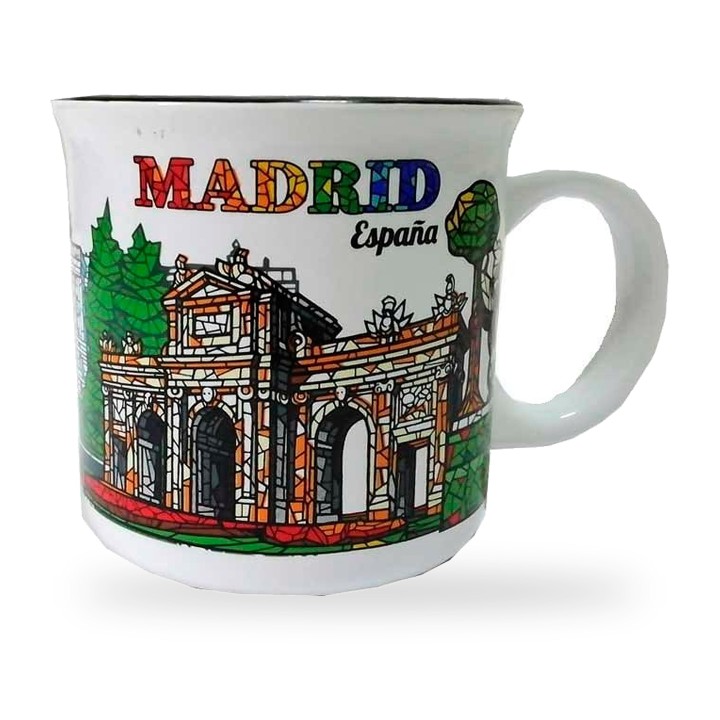 Porzellanbecher Recuerdo de Madrid, Modell 1