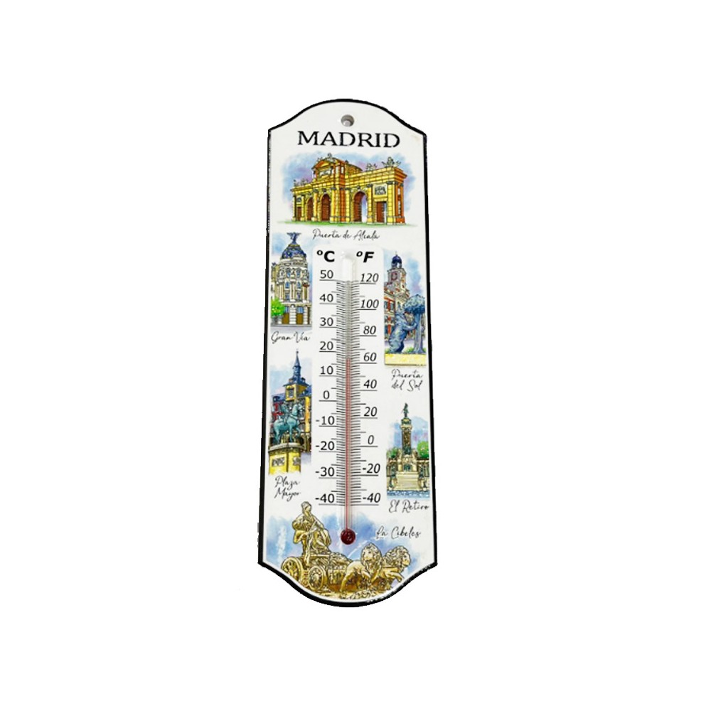 "Souvenirs of Madrid" wall thermometer