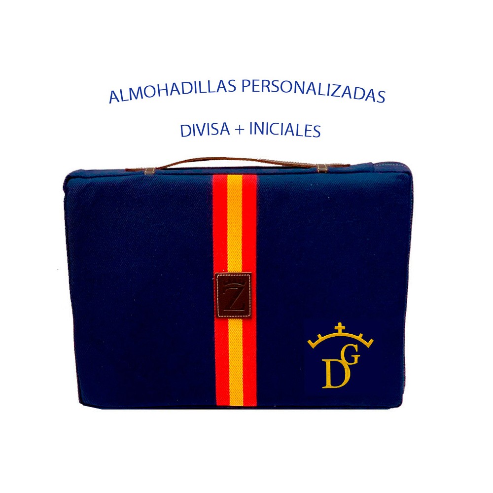 Almohadilla personalizada "Divisa iniciales"