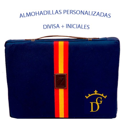 Almohadilla personalizada "Divisa iniciales"