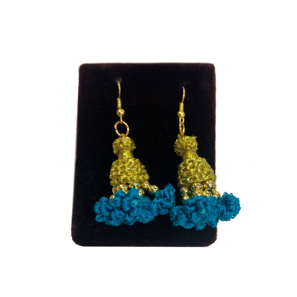 Pendientes "Machos de chaquetilla" azules