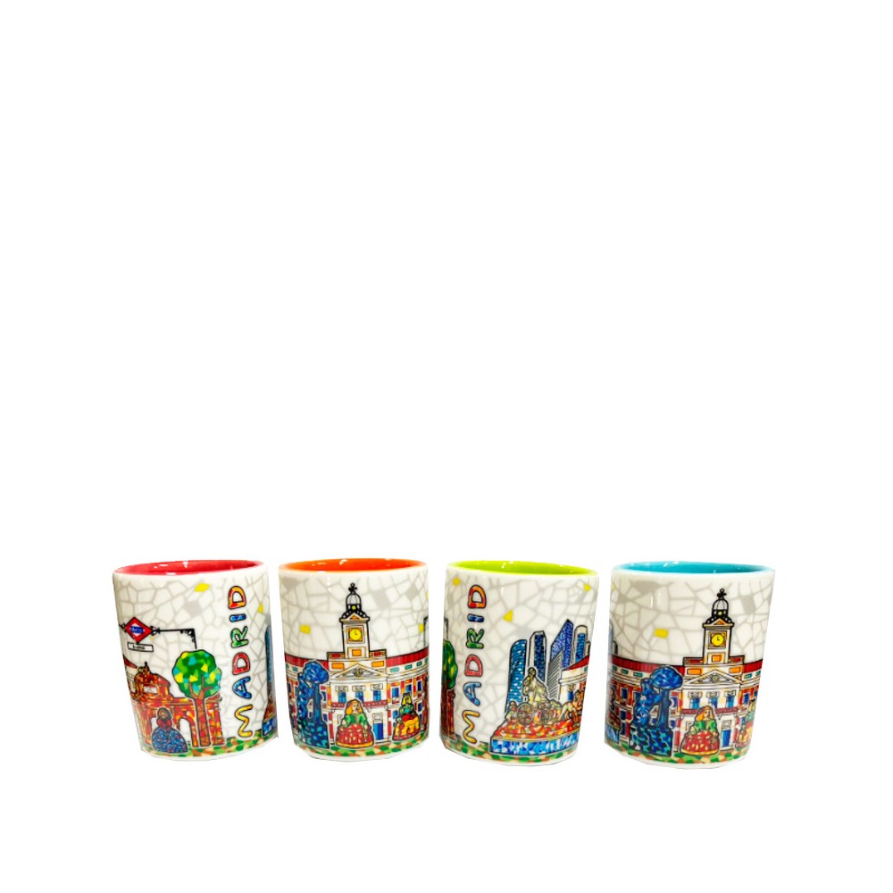 "Monuments of Madrid" shot glass