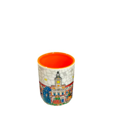 Verre à shot « Monuments de Madrid » orange