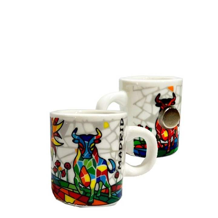 Calamita da frigo Toro Mosaic, modello tazza mug – vista 5