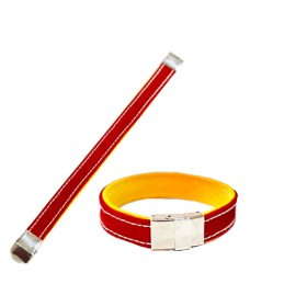 Unisex fabric bracelet "Muleta and albero"