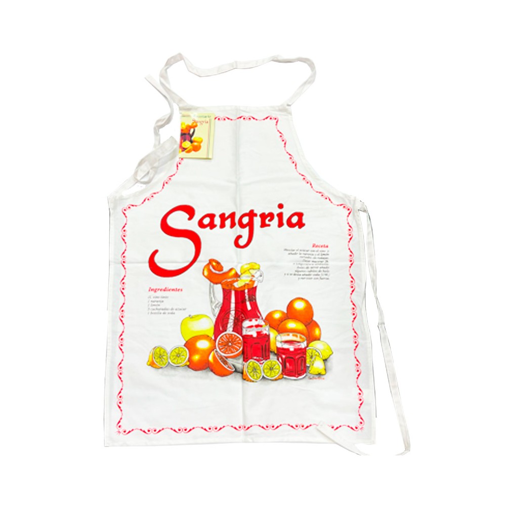 Delantal de gastronomía de España,receta Sangria