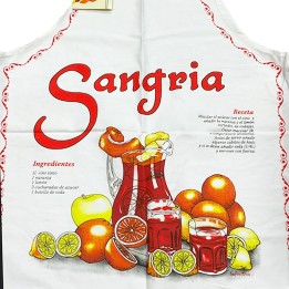 Spanish gastronomy kitchen apron with classic recipes – view 2